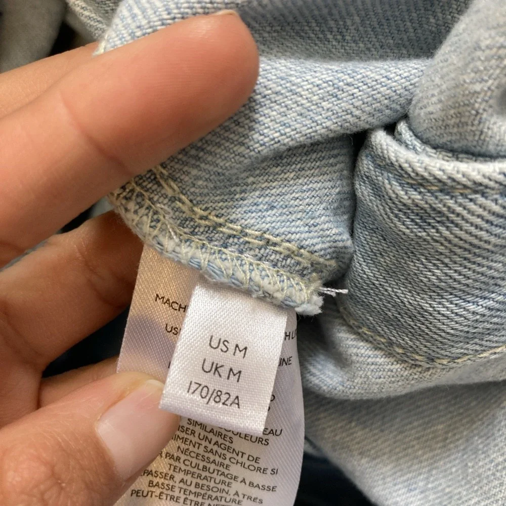 Free people We The Free Jumpsuit denim medium - Picture 6 of 7